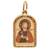 Mens gold pendant Saint Nikita pectoral icon 35203
