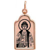 gold icon pendant on the neck for men Igor