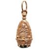 Amulet with virgin Mary silver 925 gold plated 585