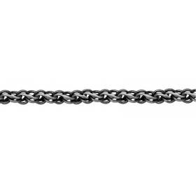 Женская серебряная цепочка Ручеёк с чернением 47940