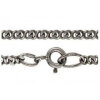 A strong curb chain silver with black 42021