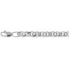 Silver ladies chain Nonna faceted with rhodium 47235