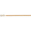 Gold chain Serpentine faceted 42810
