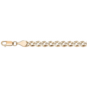 Women's silver chain with gold braiding Nonna 26894