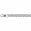 Anchor chain men's silver with rhodium 34829