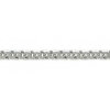 Mens silver chain Bismarck faceted 44319