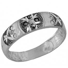 Γυναικείο ασημένιο δαχτυλίδι με κυβικά ζιρκονία 45806