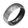 Wide silver ring Lord's prayer 43488