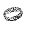 Orthodox silver ring with prayer 44483