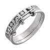 Серебряное кольцо с молитвой 39846