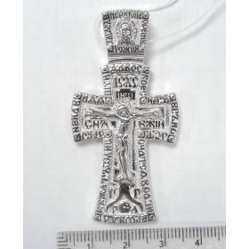 Крест мужской серебряный большой 40967
