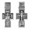 Большой серебряный крестик мужской Царь Славы Богородица 45254