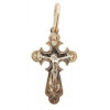 Womens gold cross Orthodox pendant on the neck 30335