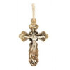 Womens gold cross Orthodox pendant on the neck 30337