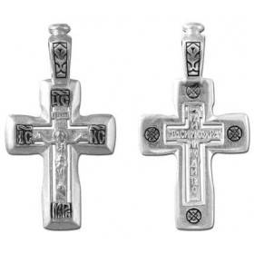 Нательный крестик православный серебряный 1616801