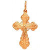 Золотой крест православный нательный 45480