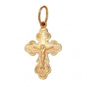 Золотой крестик православный мужской женский