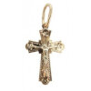 Gold Orthodox cross for baptism 30333