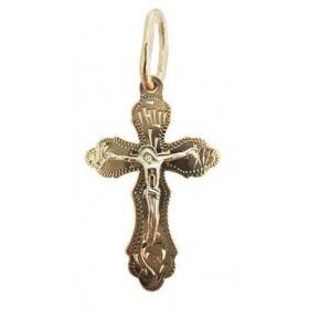 Gold Orthodox cross for baptism 30332
