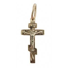 Золотой православный мужской крест 31177