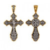 Cross a female Crucifixion of Christ with gold 39404