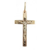 Silver cross with gold 26145