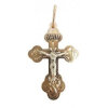 Срібний хрестик з позолотою православний чоловічий 26318