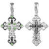 Silver cross with cubic Zirconia 39376