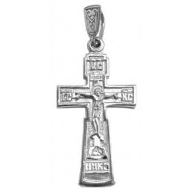 Православный крестик нательный серебряный 41646