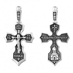 Православный крестик серебряный 27950