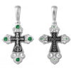 Orthodox pectoral cross for women silver 36949