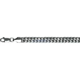 Women's silver chain Python with black 45222