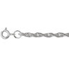 Cord chain silver with rhodium plated for men and women 34660