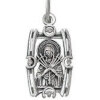 Silver pendant on the neck of seven arrows mother of God 31652