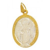 Silver pendant with gold angel
