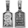 Серебряный нательный образок Владимирская Божия Матерь 31316