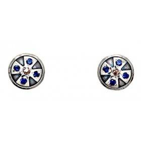 Silver earrings Pusey Orthodox 16296