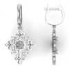 Earrings cross silver 46912