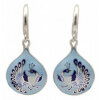 Earrings with enamel silver jewelry 50587