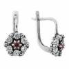 Silver earrings with stones 45616