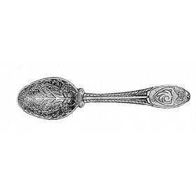 Ложка загребушка серебряная сувенир подарок 49864