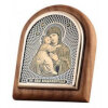 The Vladimir icon of the mother of God wood silver obsidian