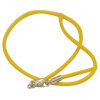 Drawstring cotton yellow with silver lock