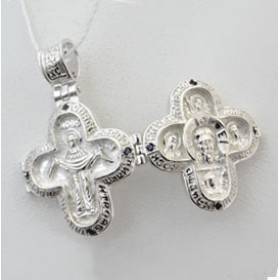 Cross cross 925 sterling silver Orthodox pectoral reliquary