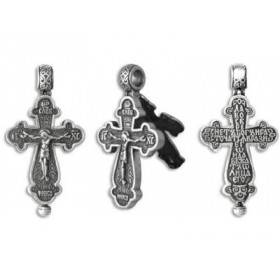 Cross cross silver 925, silver Orthodox reliquary