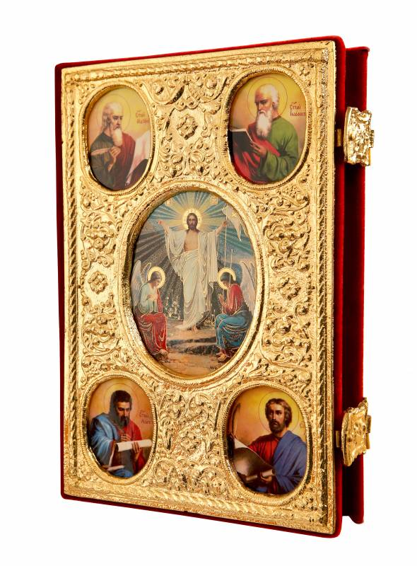 Gospel 340*250 retablo KPTL acoperă email aurit.