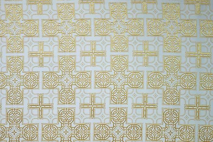 Brocade white with gold &quot;Royal&quot;, width 150 cm