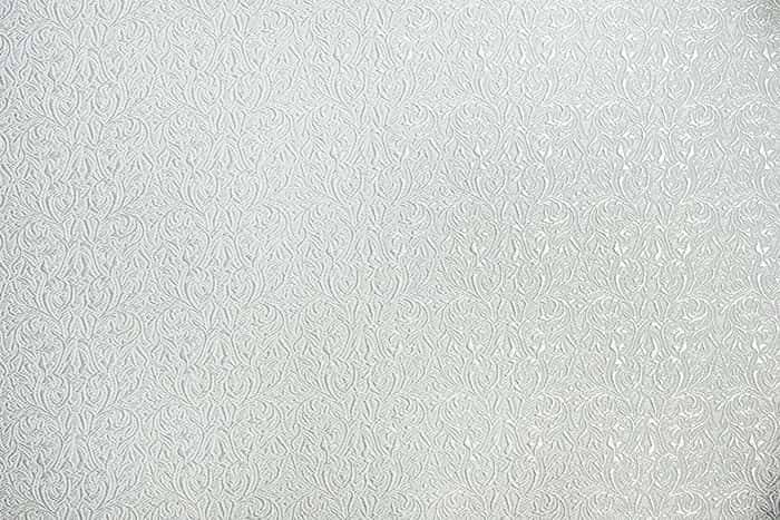 Silk white with silver &quot;Jacquard&quot; width 150 cm