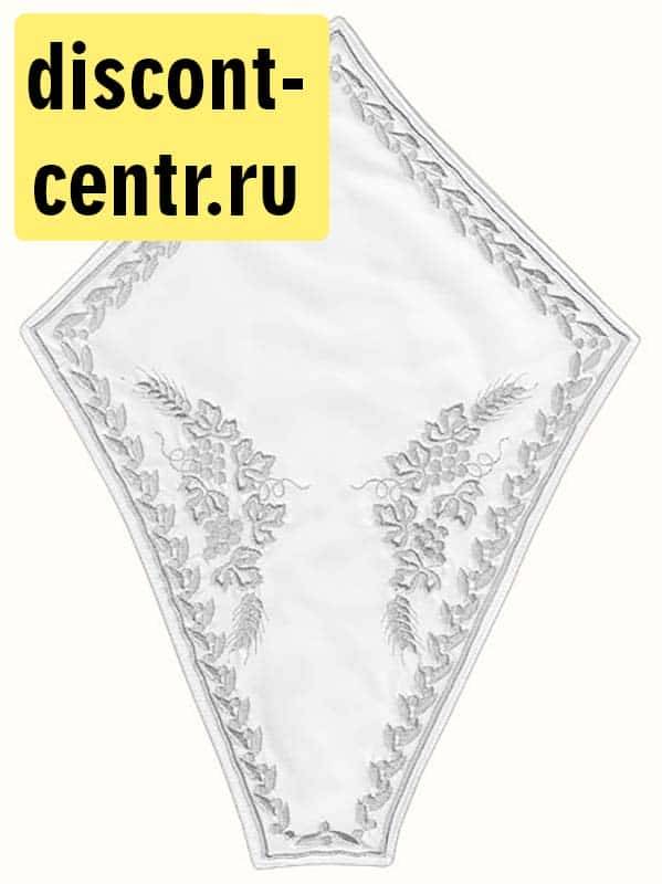Ткань габардин крупная редкая славянская вышивка на рубахе