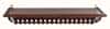 Полка для икон деревянная прямая, 1-ярусная, удлиненная, 57-65 см, с резным узором "Ажур (1- й вариант)", 18105